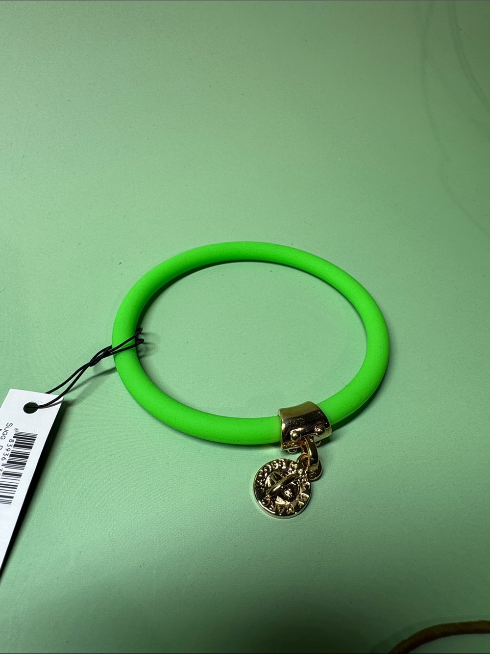 Marc Jacobs Neon Green Summer Charm Stretch Bangle Bracelet